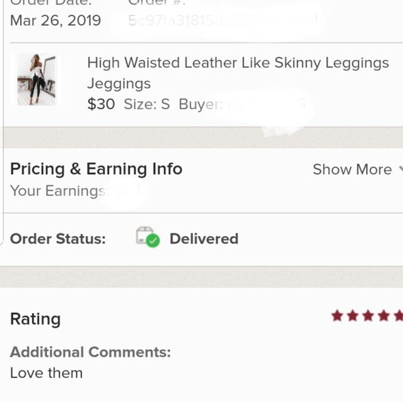 High Waisted Foux Leather Soft Skinny Leggings - Picture 8 of 8